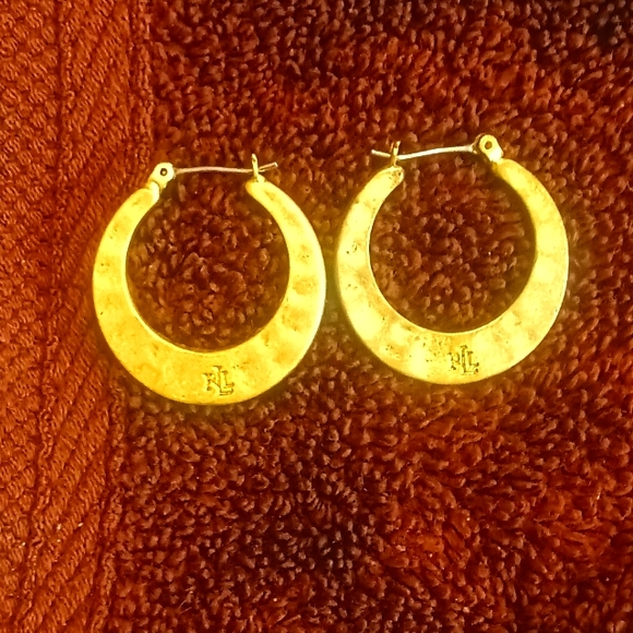 Ralph Lauren Hoop Earrings - Picture 1 of 4